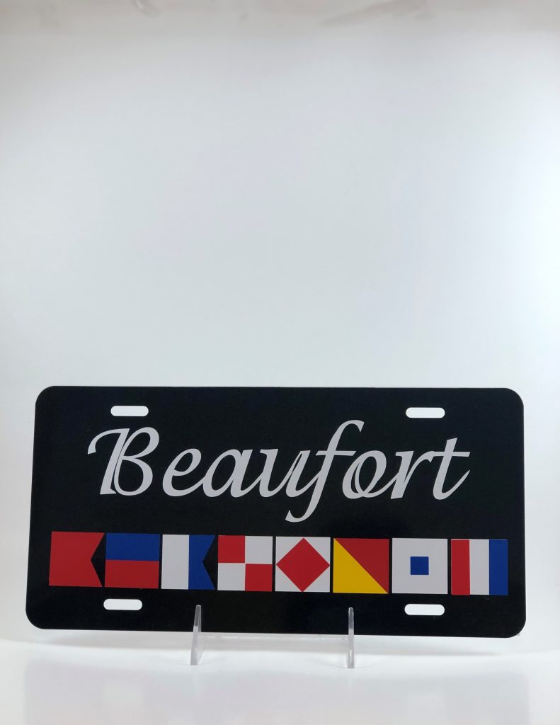 Beaufort Car Plate Beaufort Historic Site