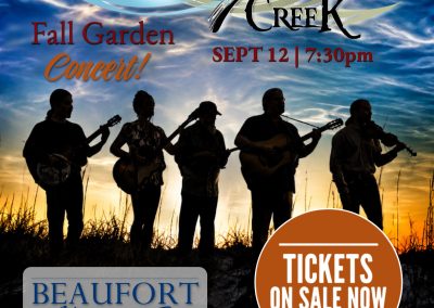 Fall Garden Concert with the Molasses Creek Band!
