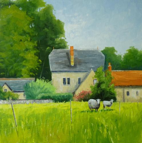 A Very country House, 12x12, Oil, $245